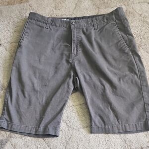 Volcom Mens Gray Shorts Size 34 Corpo Short
